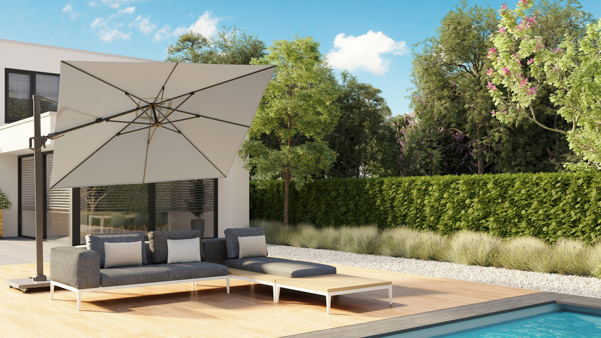 zingen Gevestigde theorie Vast en zeker Parasols - Voor op je terras of in de tuin - Teakpoint.be