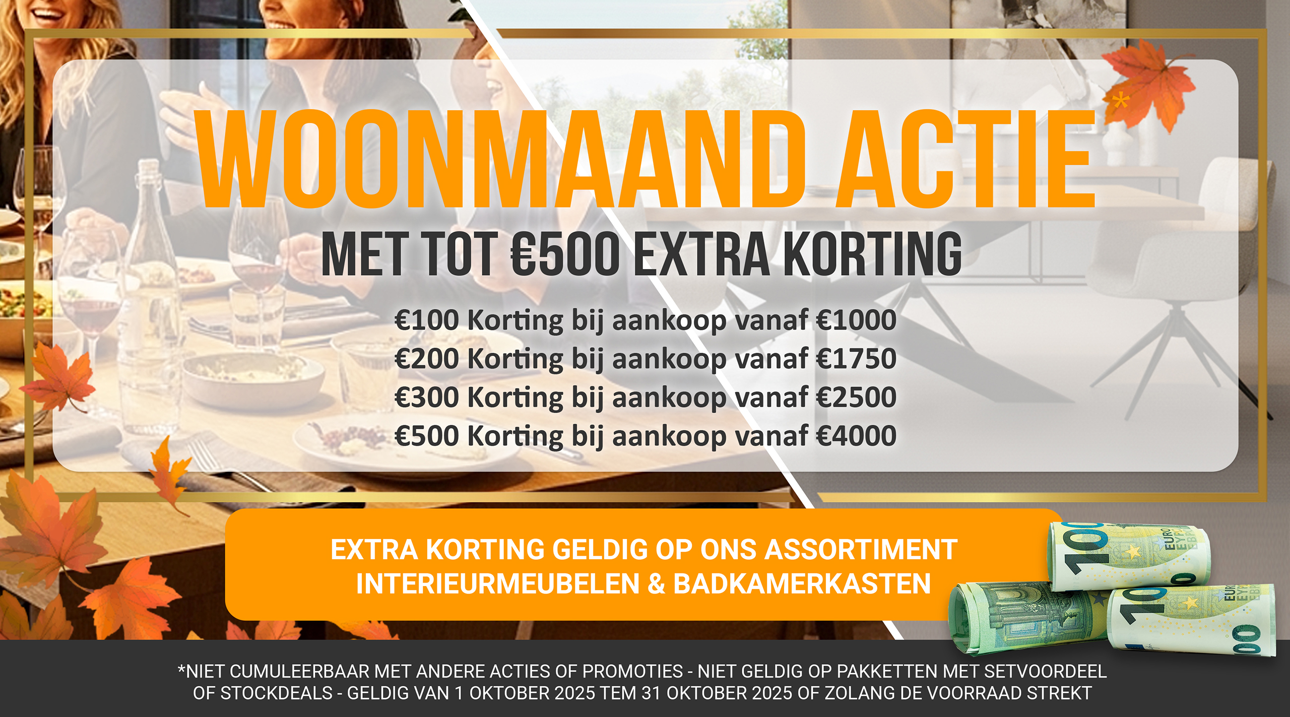 Woonmaand - Actiemaand op Interieur & Badkamermeubelen