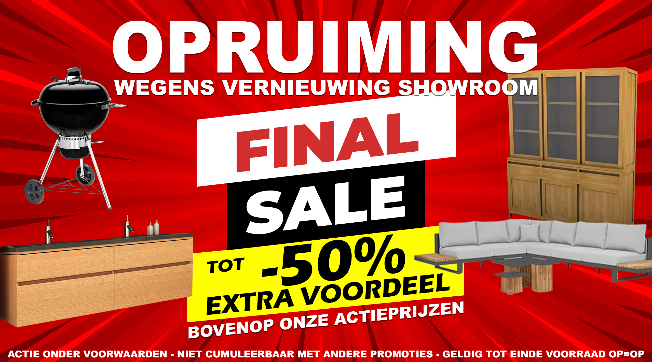 Banner Final Sale - Opruiming Nieuw Assortiment