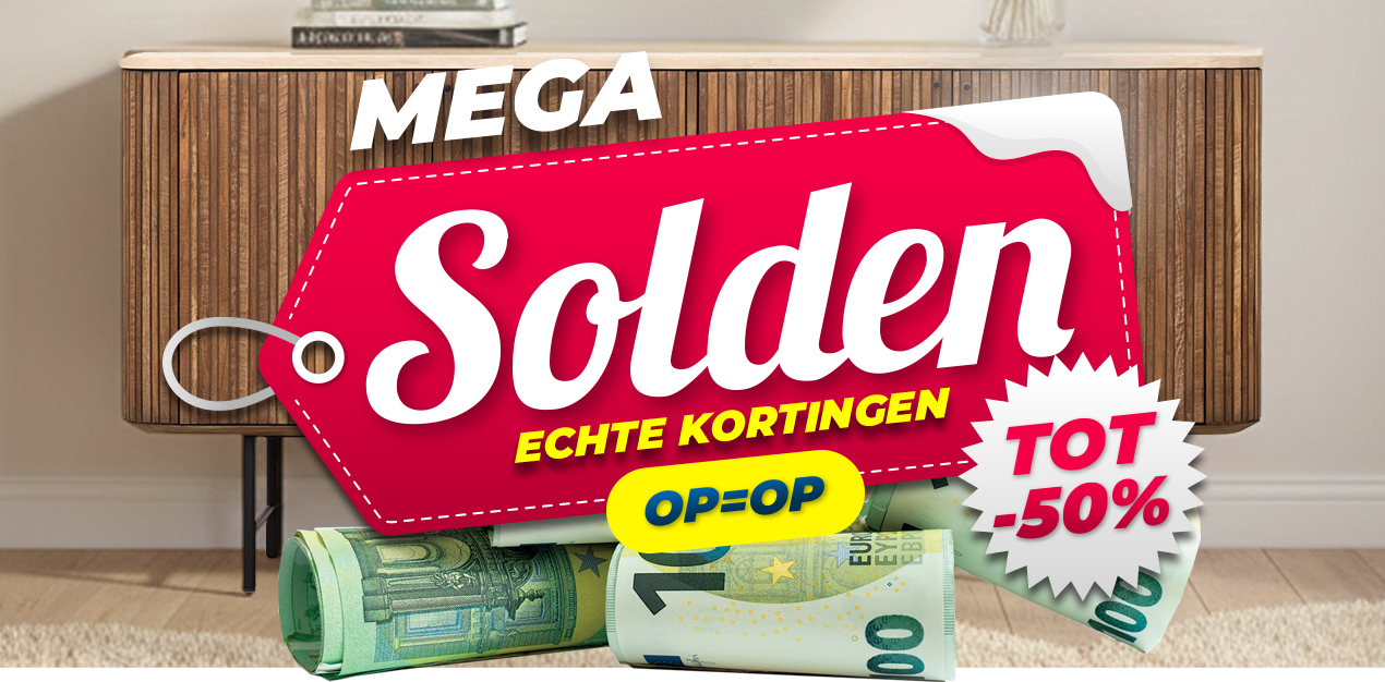 Mega Solden Acties Interieurmeubelen - Tuinmeubelen - Badkamers